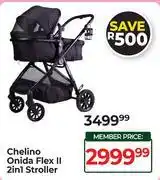 Dis-Chem Chelino Onida Flex II 2In1 Stroller offer