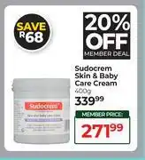 Dis-Chem Sudocrem Skin & Baby Care Cream-400g offer