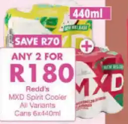 President Liquor Redd's MXD Spirit Cooler offer