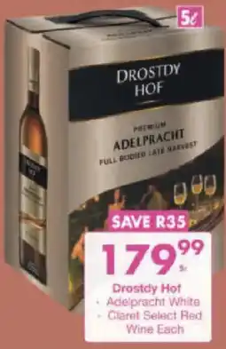 President Liquor Drostdy Hof Adelpracht offer