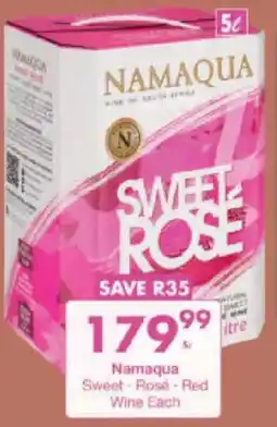 President Liquor Namaqua Sweet Rose offer