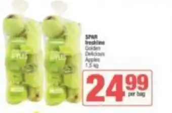 KwikSpar SPAR freshline Golden Delicious Apples offer