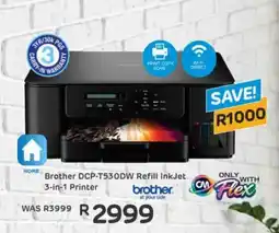 Computer Mania Brother DCP-T530DW Refill InkJet 3-in-1 Printer offer
