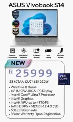 Computer Mania ASUS Vivobook S14 offer