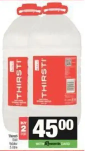 KwikSpar Thirsti Still Water offer