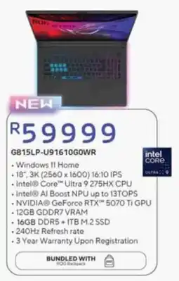 Computer Mania ROG Laptop offer