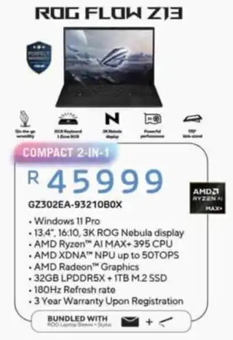 Computer Mania ROG FLOW Z13 offer