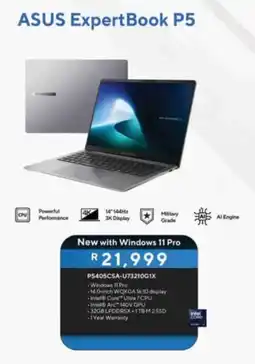 Computer Mania ASUS ExpertBook P5 offer