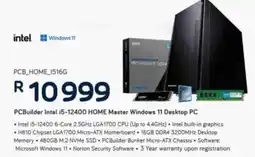 Computer Mania PCBuilder Intel i5-12400 HOME Master Windows 11 Desktop PC offer