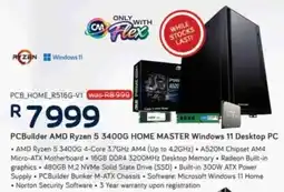 Computer Mania PCBuilder AMD Ryzen 5 3400G HOME MASTER Windows 11 Desktop PC offer