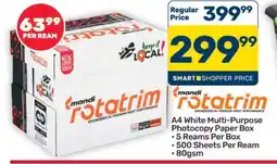 Pick n Pay Hypermarket Mondi Rotatrim A4 White Multi-Purpose Photocopy Paper Box offer
