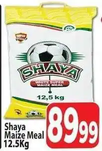 Supa Store Shaya Maize Meal 12.5Kg offer