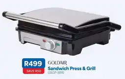 OK Furniture GOLDAIR Sandwich Press & Grill offer