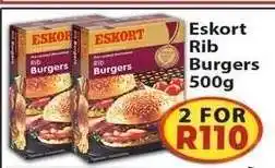 Supa Store Eskort Rib Burgers 500g offer