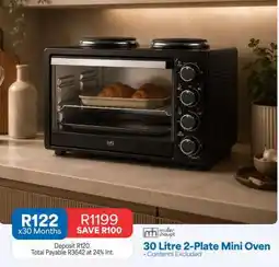 OK Furniture 30 Litre 2-Plate Mini Oven offer