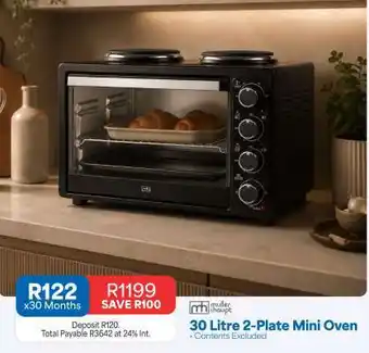 OK Furniture 30 Litre 2-Plate Mini Oven offer