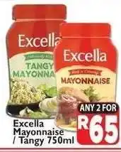 Supa Store Excella Mayonnaise/Tangy 750ml offer