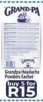 Supa Store Grandpa Headache Powders Sachet offer