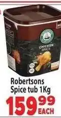 Supa Store Robertsons Spice tub 1Kg offer