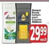 Supa Store Dawn Body lotion excl. Cream 400ml offer