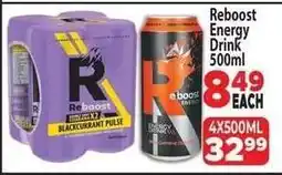 Supa Store REBOOST ENERGY DRINK 500ml offer