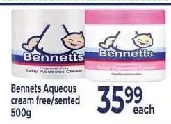Supa Store Bennetts Aqueous cream free/sented 500g offer