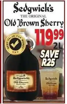 Supa Store Sedgwick's The Original Old Brown Sherry offer