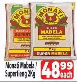 Supa Store Monati Mabela/Supertieng 2Kg offer