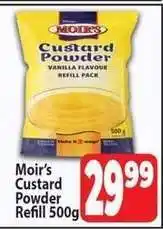 Supa Store Moir's Custard Powder Refill 500g offer