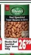 Supa Store Rhodes Red Speckled Sugar Beans offer