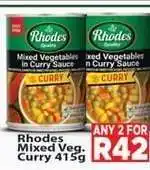 Supa Store Rhodes Mixed Veg. Curry 415g offer