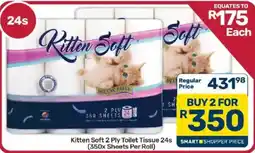 Pick n Pay Hypermarket Kitten Soft 2 Ply Toilet Tissue offer