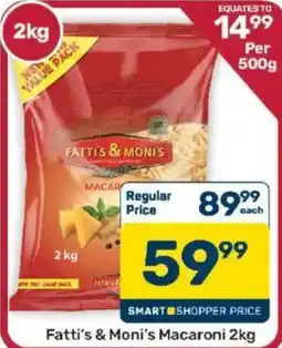 Pick n Pay Hypermarket Fatti's & Moni's Macaroni offer