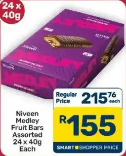Pick n Pay Hypermarket Niveen Medley Fruit Bars Assorted offer