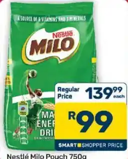 Pick n Pay Hypermarket Nestlé Milo Pouch offer