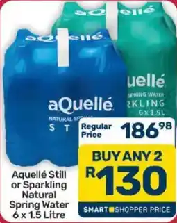 Pick n Pay Hypermarket aQuellé Natural Spring Water offer