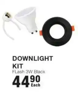 Build It Downdlight Kit Flash 3W Black offer