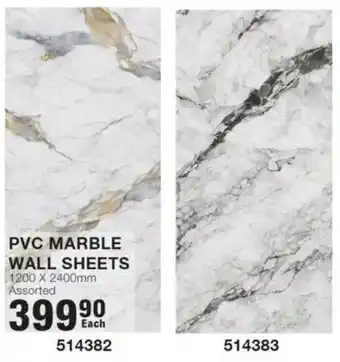 Build It PVC MARBLE WALL SHEETS Assorted offer