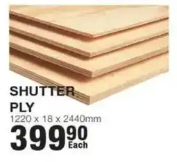 Build It SHUTTER PLY offer