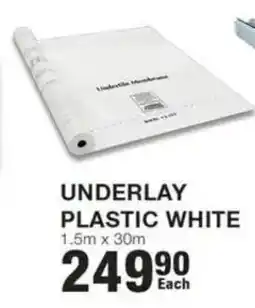 Build It Underlay Plastic White offer