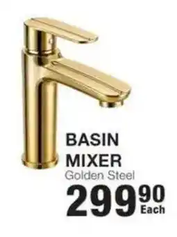 Build It BASIN MIXER Golden Steel offer