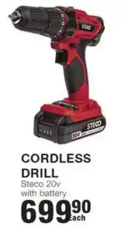Build It Cordless Drill Steco 20v offer