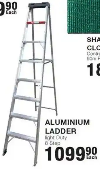 Build It Aluminium ladder light duty 8 step offer