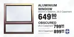 Build It ALUMINIUM WINDOW offer