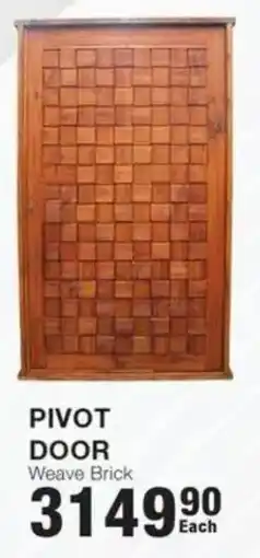 Build It PIVOT DOOR Weave Brick offer