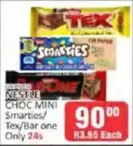 KitKat Cash and Carry Nestle Choc Mini Smarties/Tex/Bar one offer