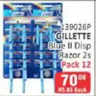 KitKat Cash and Carry GILLETTE Blue II Disp Razor 2s offer