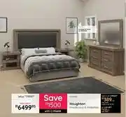 Bradlows Houghton Headboard & Pedestals 10296193 offer
