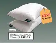 Bradlows Restonic Twin Pack Pillows 10319081 offer