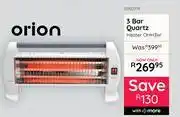 Bradlows Orion 3 Bar Quartz Heater OHH3W 10302779 offer